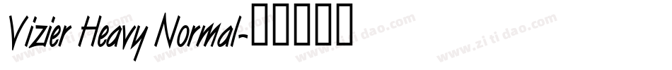 Vizier Heavy Normal字体转换